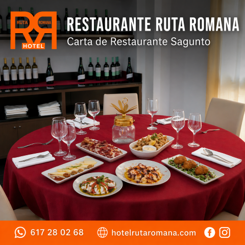 Carta Restaurante Hotel Ruta Romana Sagunto