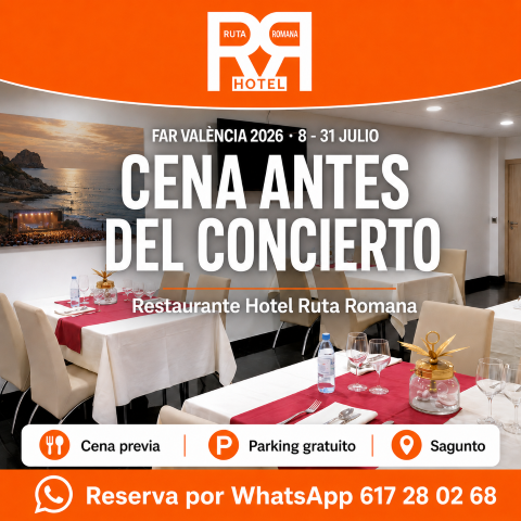 Cena previa al FAR València 2026 en el restaurante del Hotel Ruta Romana