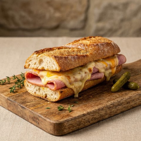 Bocadillo Jamón York y Queso Sagunto