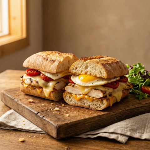 Bocadillo de Pollo y Queso Sagunto