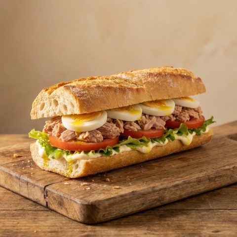 Bocadillo Vegetal con Atún Sagunto