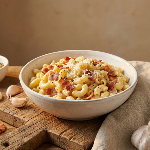Macarrones a la Carbonara Sagunto